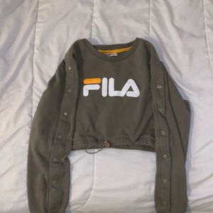 Women’s Fila cropped sweater